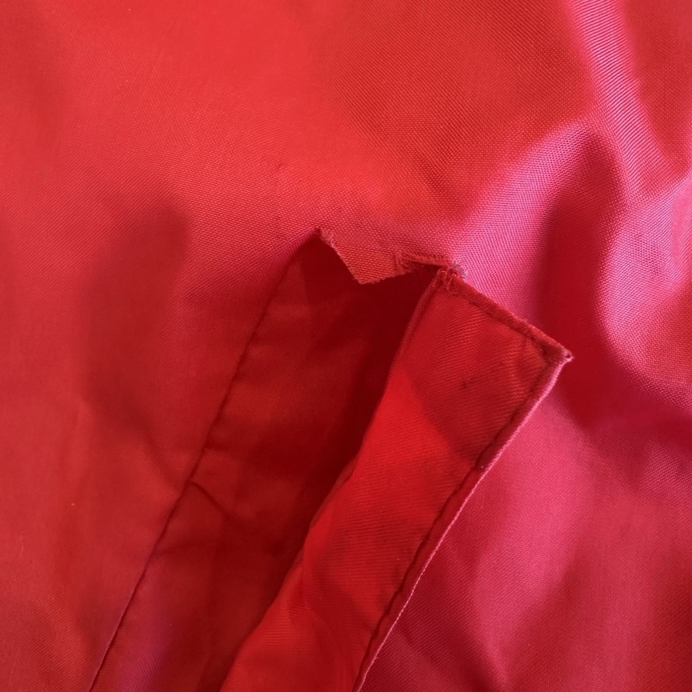 Vintage IZOD Lacoste Full Zip Windbreaker Jacket Size L Red- Blue Alligator Logo - Picture 12 of 12